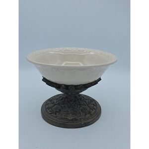 Drake Design Tuscan Scroll Pedestal Bowl In Cream
